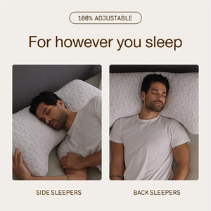 Oreillers ajustables pour lit King Size, soutien pour les épaules, le cou et la tête, oreillers en mousse en forme de croissant, fermeté moyenne, pour dormeurs sur le dos et sur le côté - Product Image 5