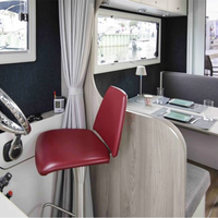 Bateau-maison remorquable 2026 avec moteur hors-bord, en aluminium, pour divertissement, croisière et tourisme, fabrication soudée