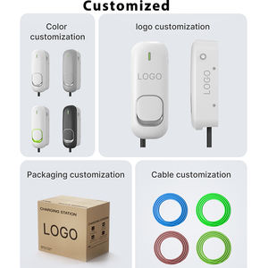 Public <span class=keywords><strong>Walbox</strong></span> 11kw Ev Smart Charger 3 fases 16A Estación de carga de piso para automóvil eléctrico con cable Tpu - Product Image 3