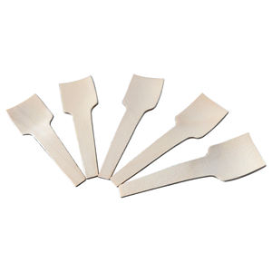 ملعقة خشبية صغيرة قابلة للتحلل الحيوي مقاس 70 مم للاستخدام مرة واحدة بسطح أملس ومصقول للآيس كريم والتخييم - Product Image 6