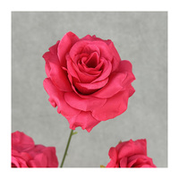 Fleur de fête à la maison réaliste pas cher décorations de mariage en vrac artificielles pour la réception fleur de rose artificielle