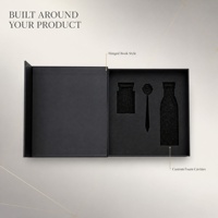 Boîte cadeau rigide magnétique de luxe personnalisée pour fournisseur, en matériaux recyclés, pour couches et produits de soin personnel, avec protection UV, logo personnalisé et éponge