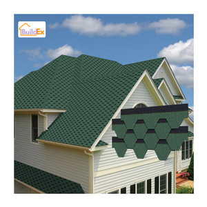 Asfalt Dakshingles Bouwmateriaal Voor <span class=keywords><strong>India</strong></span> Warm Weer Huis Dakbedekking - Product Image 1
