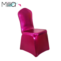 Housses de chaise en Spandex métallisé or argent pour mariage