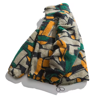 Veste décontractée pour homme en toile écologique, style oversize, couleur personnalisée, style streetwear, avec fermeture éclair, pour l'hiver