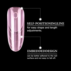 150 pièces de nouvelles formes à ongles doubles ovales roses transparentes pour faux ongles en acrylique, formes de construction rapide pour gel UV, extensions d'ongles, formes supérieures - Product Image 5