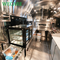 Remorque de bar à café et limonade WECARE entièrement équipée, camion de restauration rapide mobile pour hot-dogs, tacos, burgers, pizzas, crêpes et autres snacks, avec cuisine complète