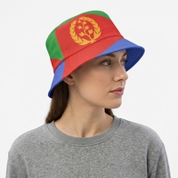 Casquette de pêcheur personnalisée pour équipe de football africaine, imprimée du drapeau festif de l'Érythrée, chapeau souvenir pour supporter, casquette de club de football, casquette de sport, casquette bob