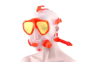 Máscara de Snorkel Facial Completa con Respiración, Ajustable, Vista Panorámica de 180°, Lentes de Vidrio Templado Impermeables, Compatible con Tanques de Buceo SMACO - Product Image 5