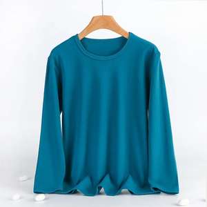 Camiseta Unisex Personalizada de Invierno, Informal, 100% Algodón, Gruesa, Lisa, Teñida, de Talla Grande - Product Image 3