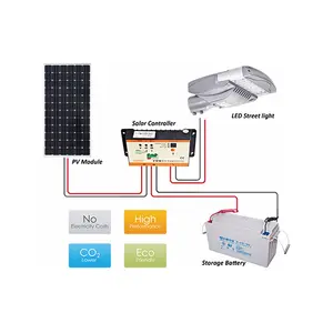 80W led solar straße licht mit outdoor cctv kamera