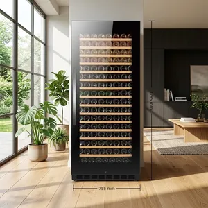 NE-423-8 Vinoteca de Lujo Empotrable con Estantes de Madera, Montada en Pared, Doble Zona, 325L, 99 Botellas - Product Image 5