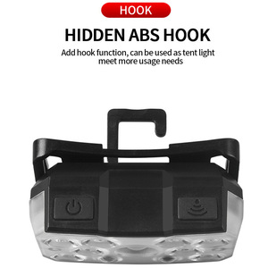 Linterna Frontal con 9 Luces LED, Batería Recargable, Carga Tipo C, Luz para Camping con Función de Atenuación - Product Image 3
