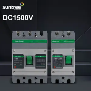 Pemutus Sirkuit Listrik TUV Mark DC MCCB 1500V untuk Panel Surya