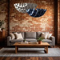 Lampe suspendue LED moderne nordique en feutre PET blanc chaud, hauteur réglable, recyclable, acoustique, pour intérieur, maison, bureau, CRI