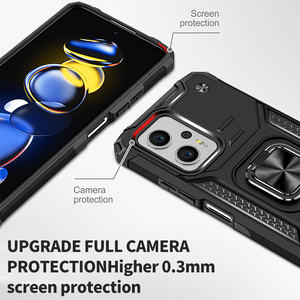 Para Redmi NOTE8 PRO Kickstand Phone Case para Xiaomi Note10 Anti-Shock Armor Magnetic Ring Phone Case para <span class=keywords><strong>Xiaomi12</strong></span> C - Product Image 3