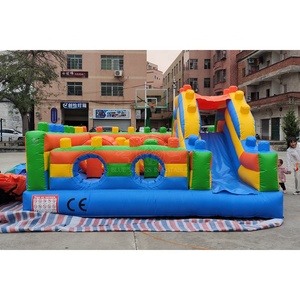 Inflatable lâu đài <span class=keywords><strong>bouncy</strong></span> Inflatable nhảy lâu đài Trở ngại với trượt - Product Image 1