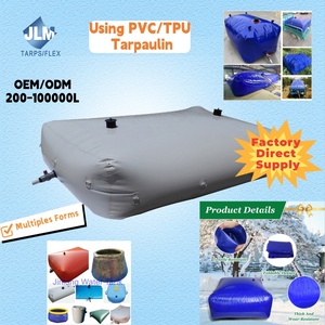 JLM Tanque de Agua <span class=keywords><strong>Cisterna</strong></span> Flexible de PVC para Almacenamiento Bolsa Potable Plegable y Portátil Riego Agrícola Autosoportante - Product Image 1
