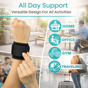 ผ้าพันข้อมือแบบปรับได้สำหรับบรรเทาอาการปวด ใช้สำหรับเล่นกีฬาและใช้ในชีวิตประจำวัน - Product Image 3