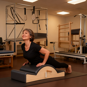 Máquina <span class=keywords><strong>de</strong></span> Pilates Reformer Plegable en Oferta para Gimnasio en Casa, Diseño Compacto con Soporte - Product Image 1