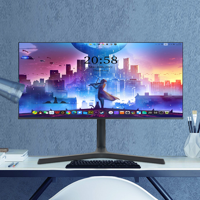 Original Factory High Quality Gaming PC Desktop Computer Office Pc Gamer Monitor 24 27 34 Inch Flat or Curved Gaming Monitor