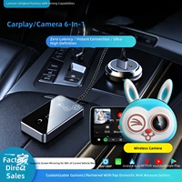 Caméra de surveillance pour bébé sans fil, cinq en un, avec fonction de mise en miroir d'écran, alimentation USB, design lapin, support réglable, compact, OEM