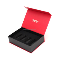 Boîte cadeau magnétique rigide pliable de luxe avec logo personnalisé en gros, avec insert en mousse EVA pour compléments alimentaires et boissons en bouteille