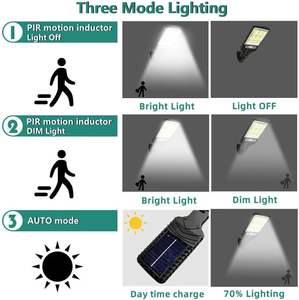 Lampe murale solaire LED extérieure en gros avec détecteur de mouvement pour jardin, patio, porte de garage, étanche, sécurité, éclairage de rue - Product Image 5