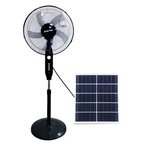 Large Solar Fan Standing 16 Inch DC Solar Stand Fan Solar Energy And Light