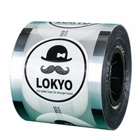 Rollo de Película de Sellado para Vasos LOKYO, Película de Sellado Personalizada con Logotipo Impreso para Vasos de Plástico Boba, Uso en Máquinas Automáticas