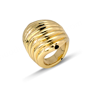 Anillo Grande de Latón de Alta Calidad con Diseño Turco Moderno para Fiestas y Compromisos - Product Image 1