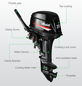 Motor de 18 HP, 2 Tiempos, Refrigeración por Agua, Manillar Inclinable, 326 cc, 13.2 KW - Product Image 6