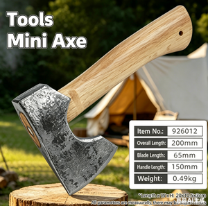 Hacha de mano para cortar madera al aire libre, talar árboles y cortar leña, juego completo de hachas, hacha forjada a mano - Product Image 5