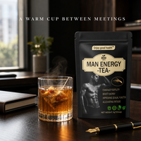 Tisane Premium pour Hommes – Mélange de Racine de Ginseng 160g – Bien-être Naturel Quotidien – Herbes Entières – Option Classique
