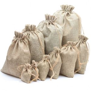 Bolsa de Yute Natural Ecológica para Arroz, Azúcar, Café, Cacao y Otros Productos Granulares, Impresión Personalizada - Product Image 1