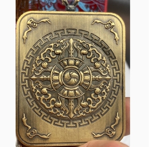 Vẽ tay mười hai cung hoàng đạo, ủy thác của Phật, Mặt dây chuyền xe hơi Mặt dây chuyền thangka nữ tính để loại bỏ Hận Thù Tangka - Product Image 5