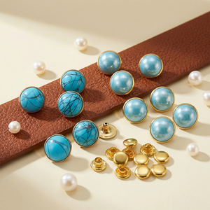 Remaches de Perlas Semicirculares, Tubos Acrílicos Blancos Brillantes con Pedrería <span class=keywords><strong>para</strong></span> Decoración de Bolsos y Ropa DIY - Product Image 1