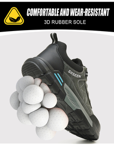 Chaussures <span class=keywords><strong>de</strong></span> sécurité pour hommes tendance et très vendues, avec des caractéristiques anti-éclatement et anti-perforation, chaussures <span class=keywords><strong>de</strong></span> travail durables et confortables - Product Image 6