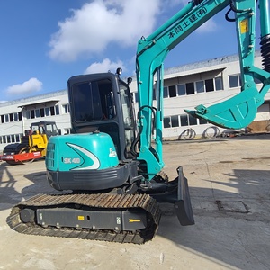 Excavadora de cadenas Kobelco SK40 y SK60 usada de 4 toneladas con cucharón de excavación de 0.4m e hidráulica Kawasaki para motor - Product Image 2
