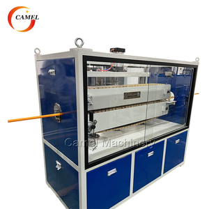 Machine d'extrusion de gaine électrique en PE 16-32 mm, ligne de production de tuyaux de conduit électrique en PE avec <span class=keywords><strong>enrouleur</strong></span> à double disque - Product Image 5