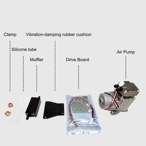 Bomba de pistão de ar médica principal 20L/40L/60L/70L/min duplo mini-95kpa PWM 12V 24V BLDC Motor 10000H longa duração - Product Image 5