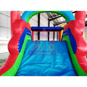 Château sautant à thème de dessin animé de terrain de jeu de château gonflable pour enfants commerciaux avec toboggan Combo Dog Bounce House comprend un ventilateur - Product Image 4