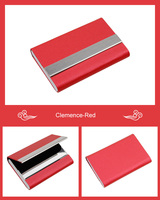 Dompet Kartu Kredit Bisnis Pria, cetak kartu PU Stainless Steel, pemegang kartu, penghalang Laser, kustom, Logo OEM, jumlah besar