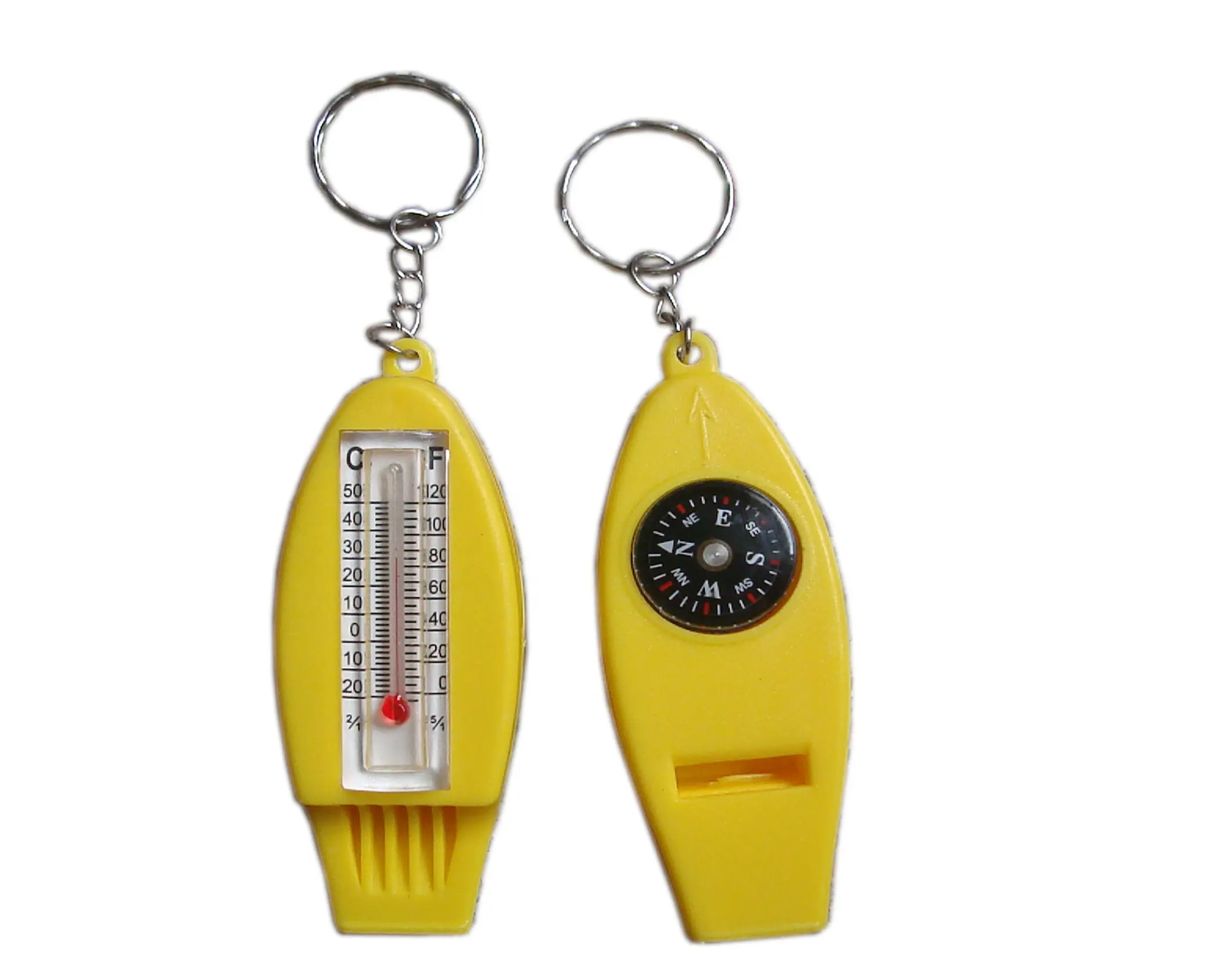 Whistle Compass Thermometer and magnifier Four in one Whistle Compass