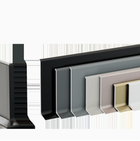 Plinthe en aluminium autocollante de style crème, disponible en plusieurs couleurs au choix