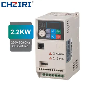 CHZIRI 2.2KW 10A conversor de frequência monofásico 220V 50hz/60hz