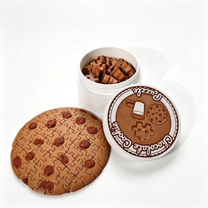 Puzzle personnalisé en forme de biscuit aux pépites de chocolat imprimé en 3D en PLA, fabriqué en Chine pour l'exportation - Product Image 5