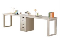 Bureau en bois massif Table d'ordinateur intégrée Bureau