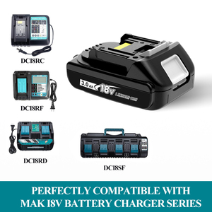 VICTPOWER 3.0Ah 18Volt <b>Battery</b> Replace for Mak18V Lithium Ion <b>Battery</b>, Compatible with mak18v Charger and Cordless Power Tools - Product Image 3