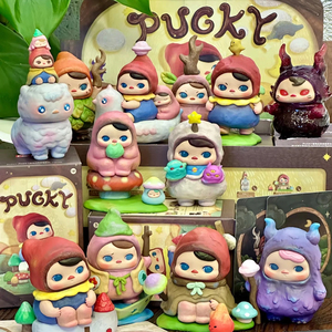 POPMART PUCKY <span class=keywords><strong>Série</strong></span> <span class=keywords><strong>Aventure</strong></span> de Poko Figurines d'<span class=keywords><strong>action</strong></span> en PVC Boîte Mystère Jouets Mignons de Dessins Animés Bonbons Mystères 12 Boîtes/Ensemble Échelle 1/100 100% - Product Image 1